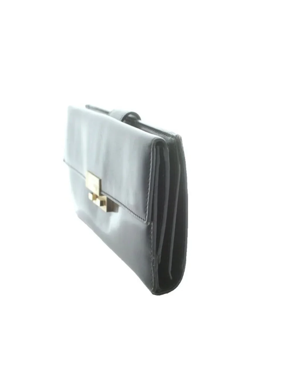 Gucci Wallet Bifold Coin Purse Leather Black